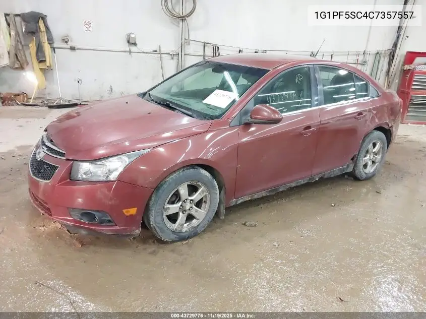 1G1PF5SC4C7357557 2012 Chevrolet Cruze 1Lt