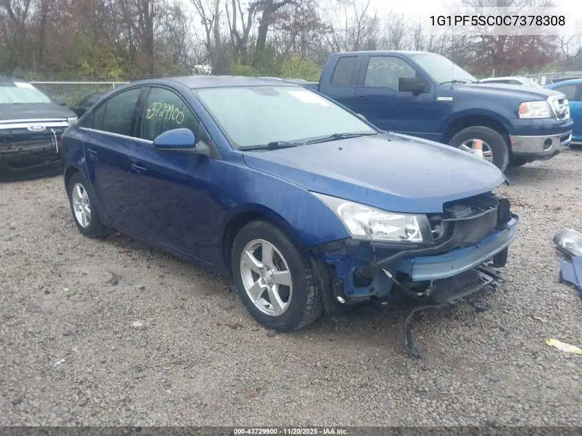 1G1PF5SC0C7378308 2012 Chevrolet Cruze 1Lt