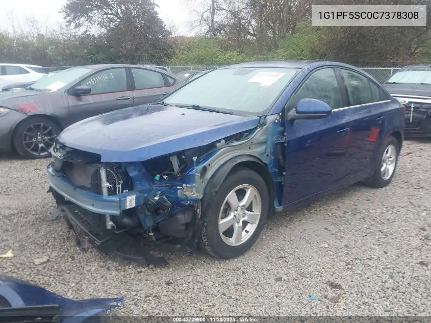 1G1PF5SC0C7378308 2012 Chevrolet Cruze 1Lt