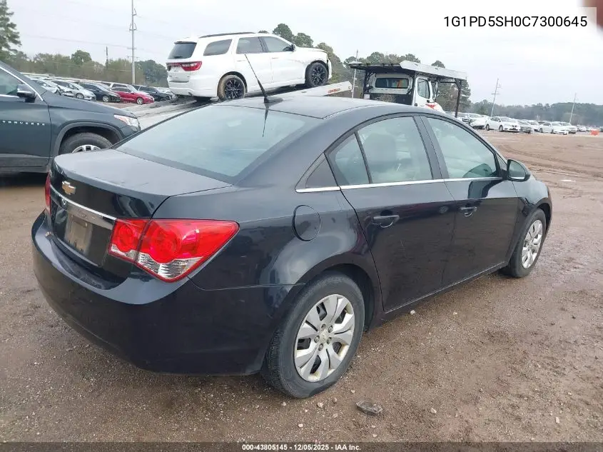 1G1PD5SH0C7300645 2012 Chevrolet Cruze Ls