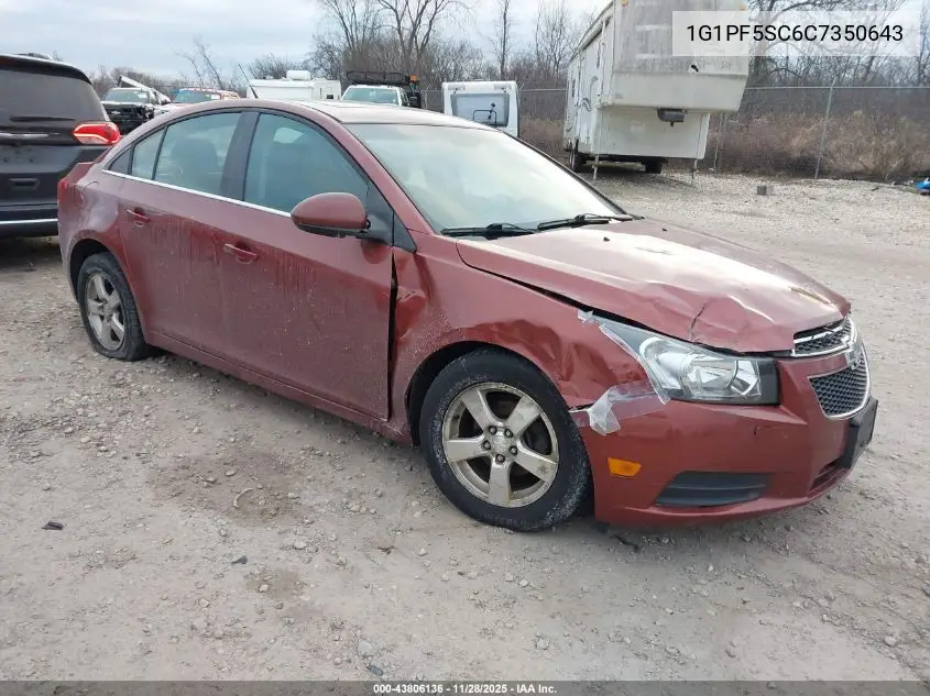 1G1PF5SC6C7350643 2012 Chevrolet Cruze 1Lt