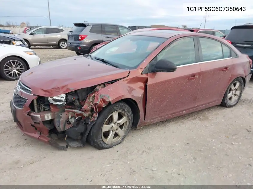 1G1PF5SC6C7350643 2012 Chevrolet Cruze 1Lt