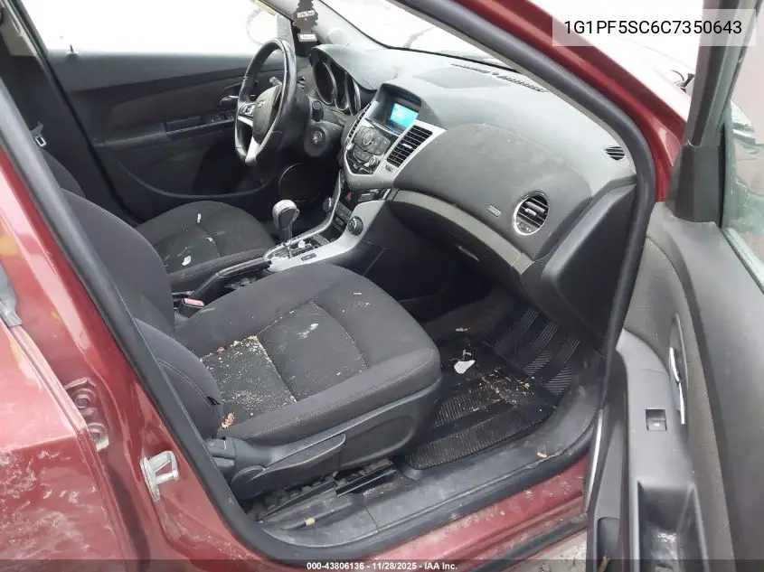 1G1PF5SC6C7350643 2012 Chevrolet Cruze 1Lt