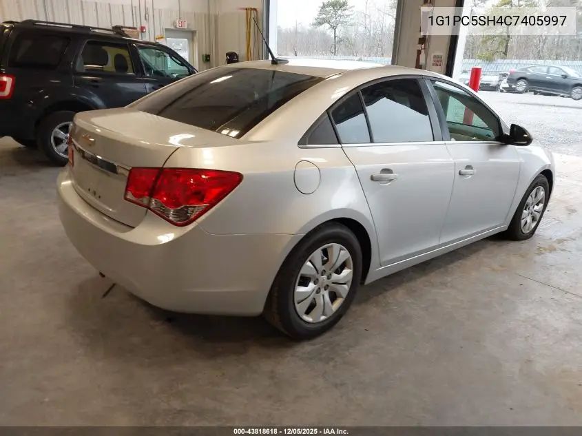 1G1PC5SH4C7405997 2012 Chevrolet Cruze Ls