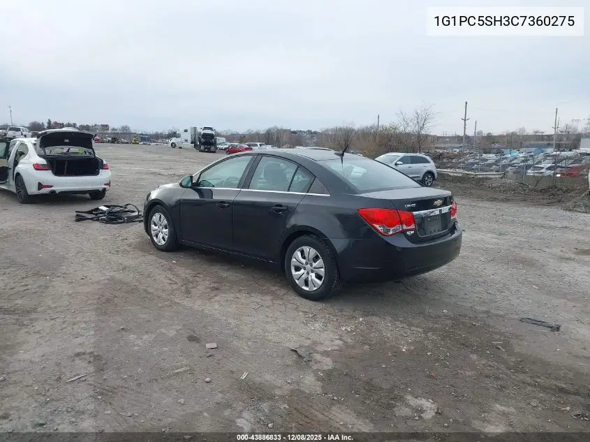 1G1PC5SH3C7360275 2012 Chevrolet Cruze Ls