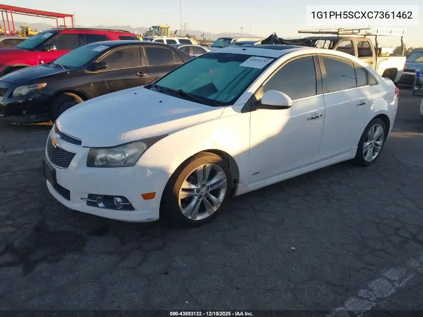 1G1PH5SCXC7361462 2012 Chevrolet Cruze Ltz