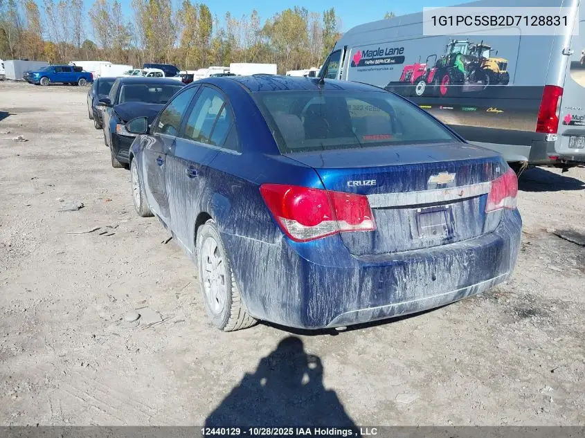 1G1PC5SB2D7128831 2013 Chevrolet Cruze Lt Turbo