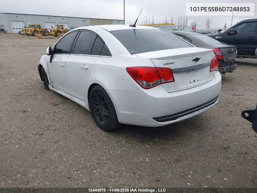 1G1PE5SB6D7248853 2013 Chevrolet Cruze Lt