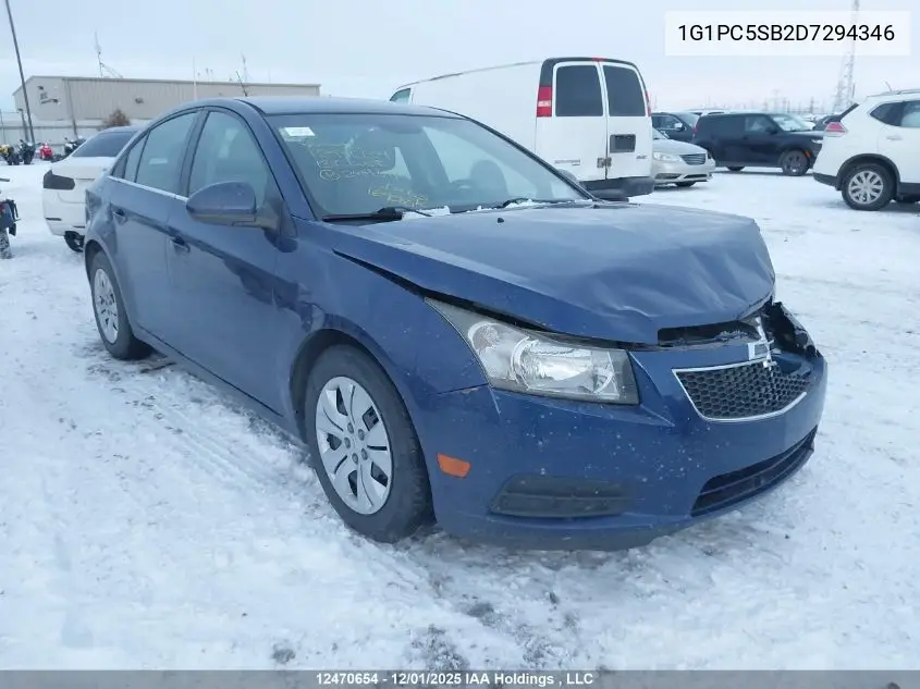 1G1PC5SB2D7294346 2013 Chevrolet Cruze Lt Turbo
