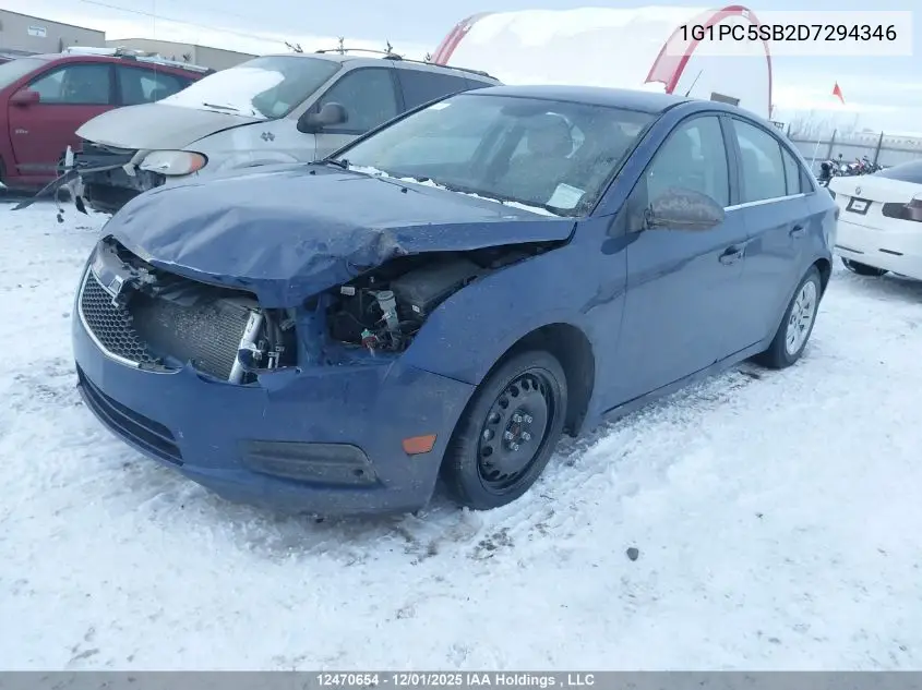 1G1PC5SB2D7294346 2013 Chevrolet Cruze Lt Turbo