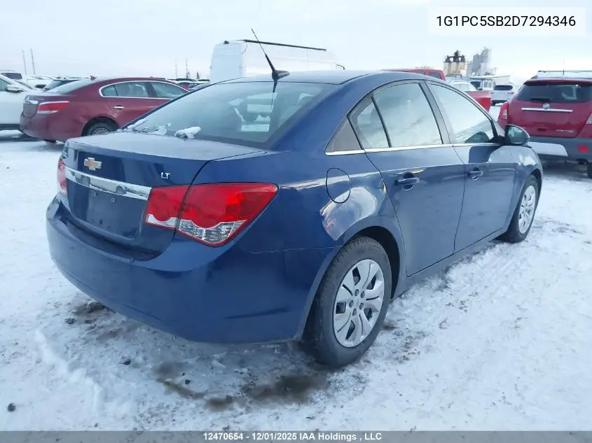 1G1PC5SB2D7294346 2013 Chevrolet Cruze Lt Turbo