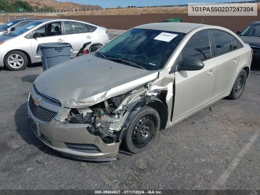 2013 Chevrolet Cruze Ls Auto VIN: 1G1PA5SG2D7247304 Lot: 39884827