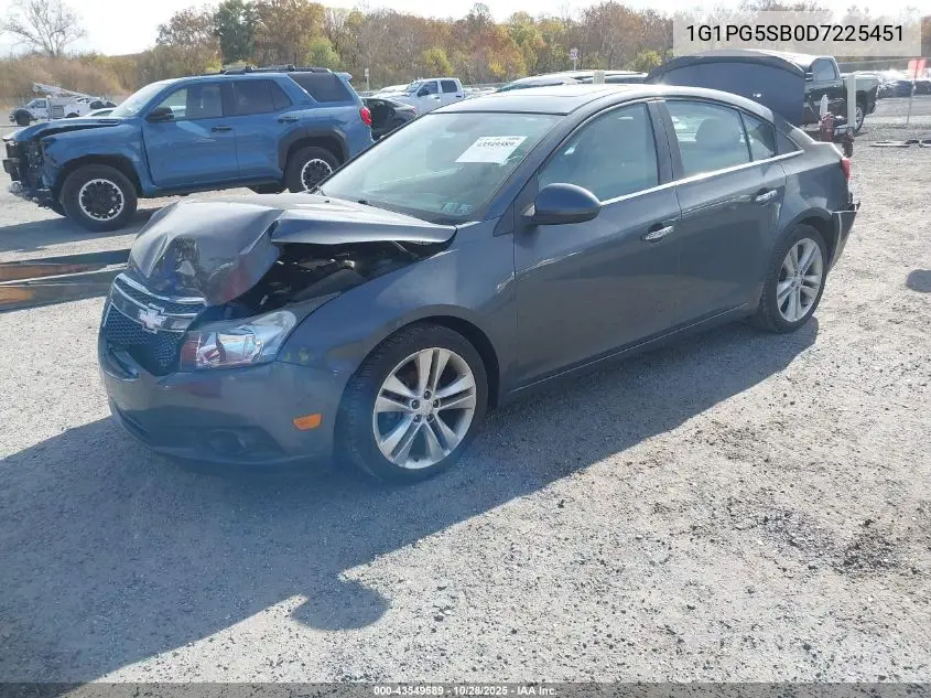 1G1PG5SB0D7225451 2013 Chevrolet Cruze Ltz