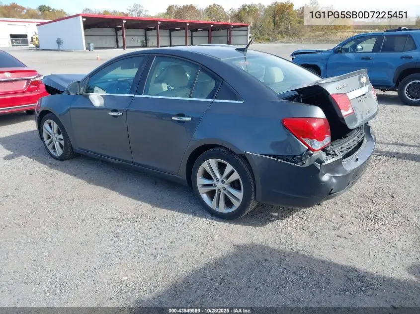 1G1PG5SB0D7225451 2013 Chevrolet Cruze Ltz
