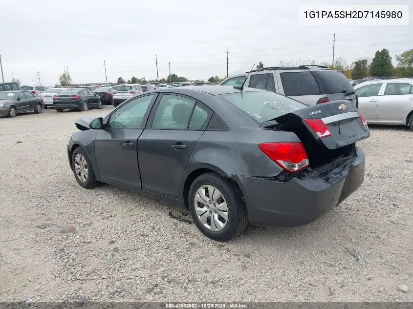 1G1PA5SH2D7145980 2013 Chevrolet Cruze Ls Auto