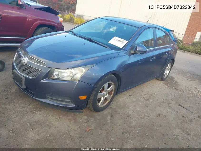 1G1PC5SB4D7322342 2013 Chevrolet Cruze 1Lt Auto