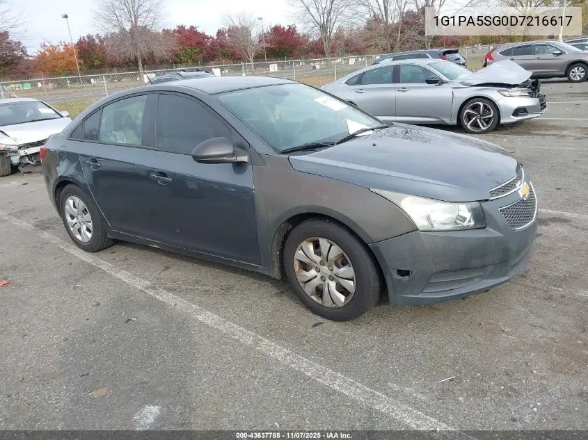 1G1PA5SG0D7216617 2013 Chevrolet Cruze Ls Auto