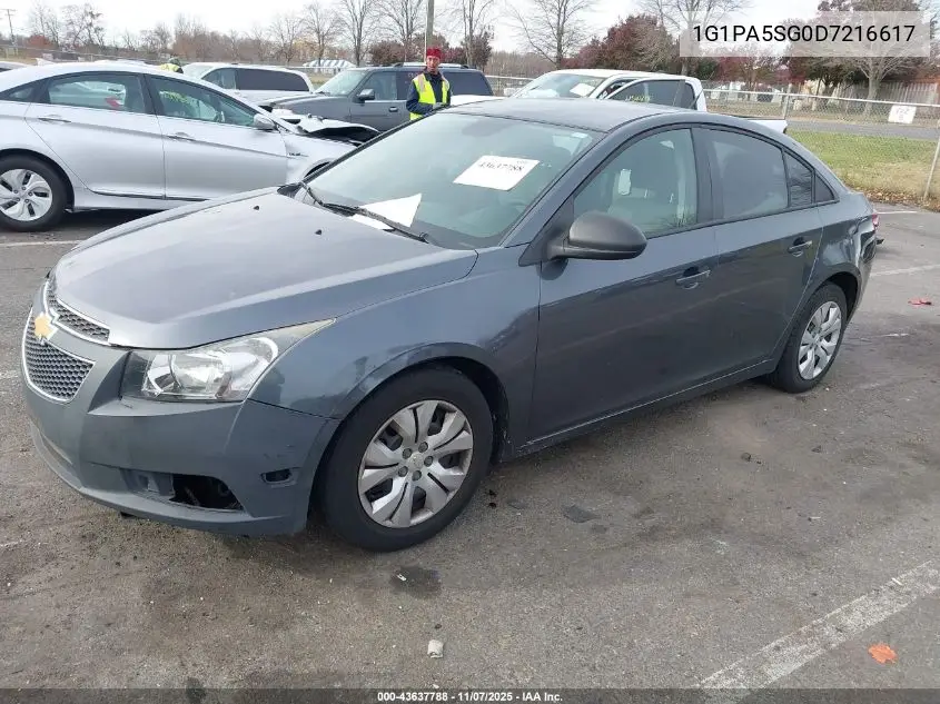 1G1PA5SG0D7216617 2013 Chevrolet Cruze Ls Auto