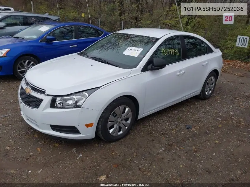 1G1PA5SH5D7252036 2013 Chevrolet Cruze Ls Auto