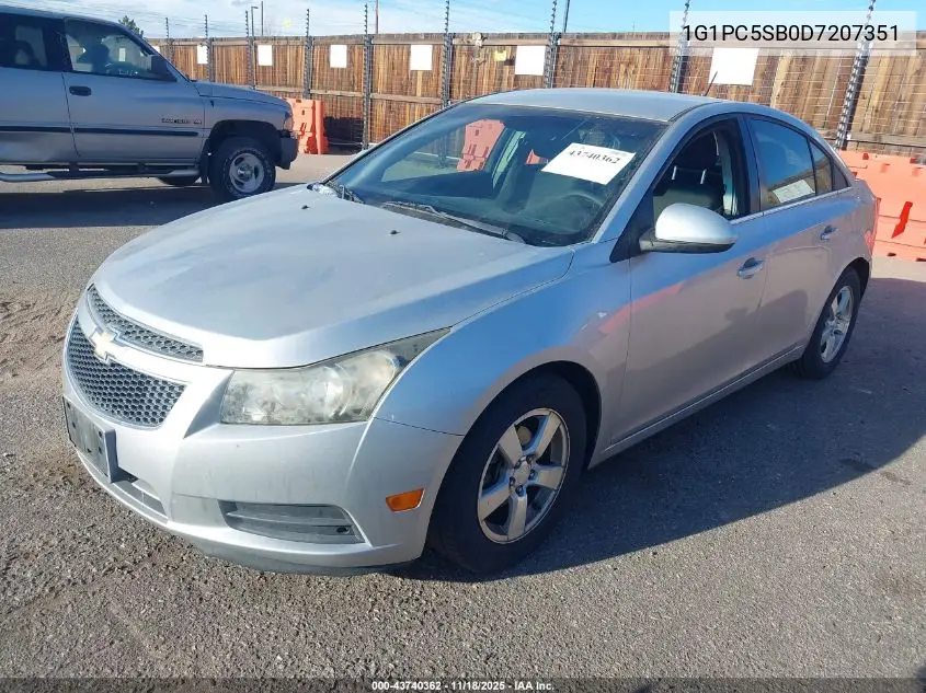 1G1PC5SB0D7207351 2013 Chevrolet Cruze 1Lt Auto