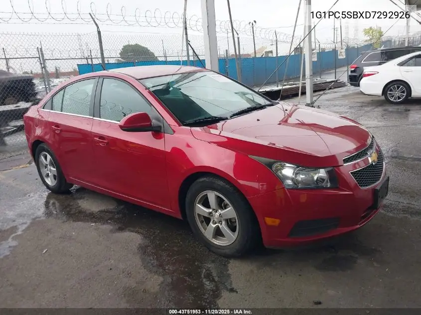1G1PC5SBXD7292926 2013 Chevrolet Cruze 1Lt Auto
