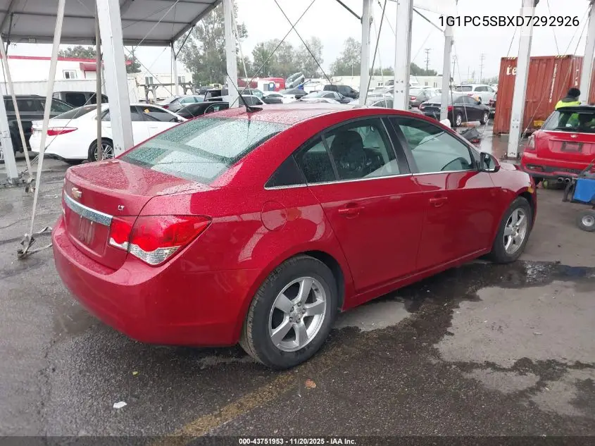 1G1PC5SBXD7292926 2013 Chevrolet Cruze 1Lt Auto