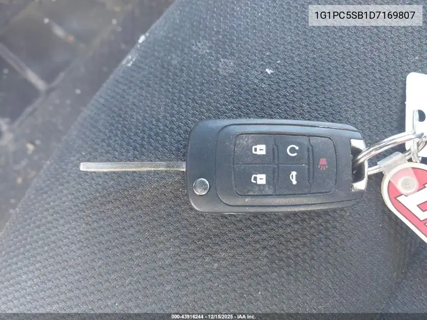 1G1PC5SB1D7169807 2013 Chevrolet Cruze 1Lt Auto