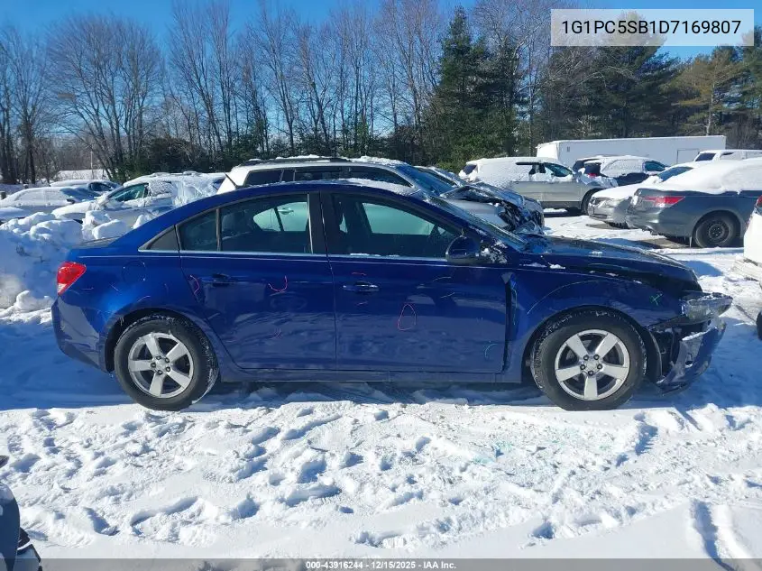 1G1PC5SB1D7169807 2013 Chevrolet Cruze 1Lt Auto
