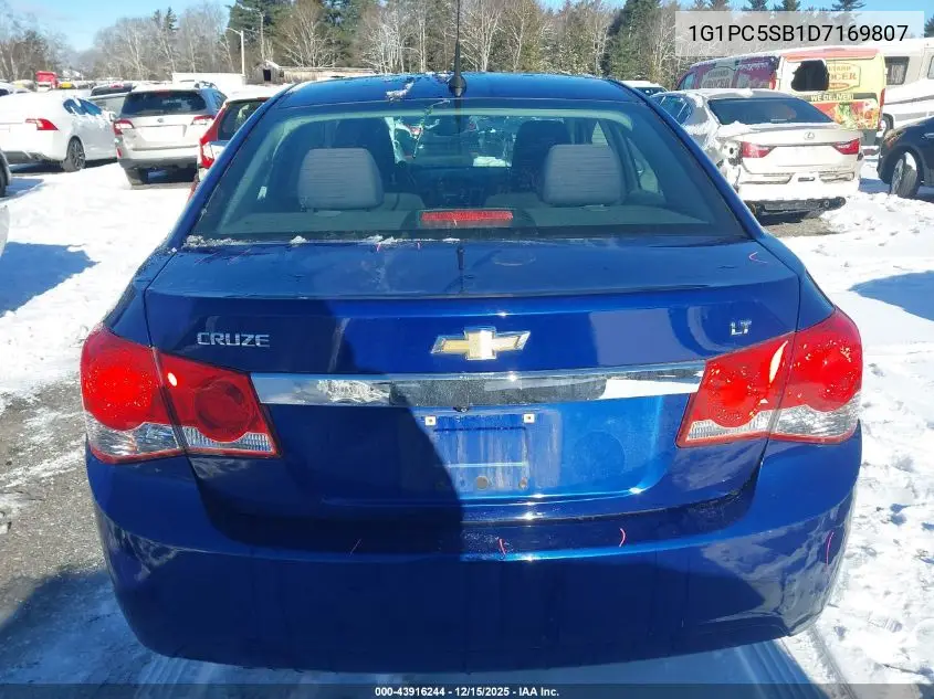 1G1PC5SB1D7169807 2013 Chevrolet Cruze 1Lt Auto