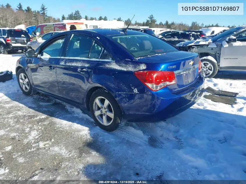1G1PC5SB1D7169807 2013 Chevrolet Cruze 1Lt Auto