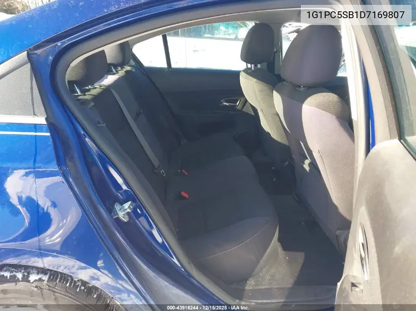 1G1PC5SB1D7169807 2013 Chevrolet Cruze 1Lt Auto