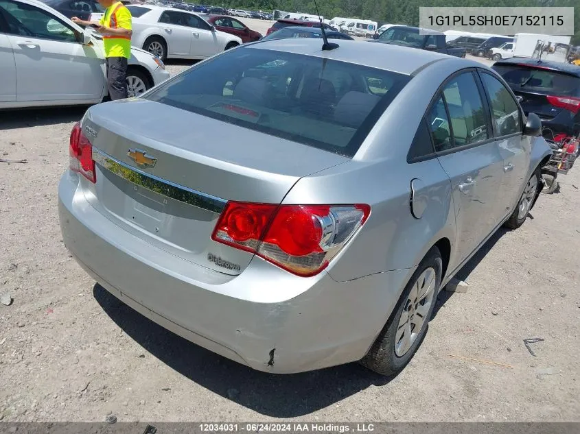 2014 Chevrolet Cruze VIN: 1G1PL5SH0E7152115 Lot: 12034031