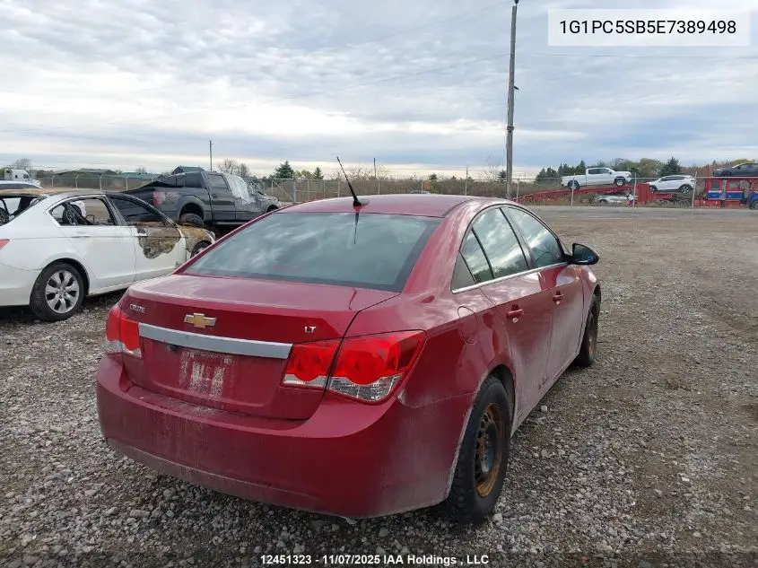 1G1PC5SB5E7389498 2014 Chevrolet Cruze Lt