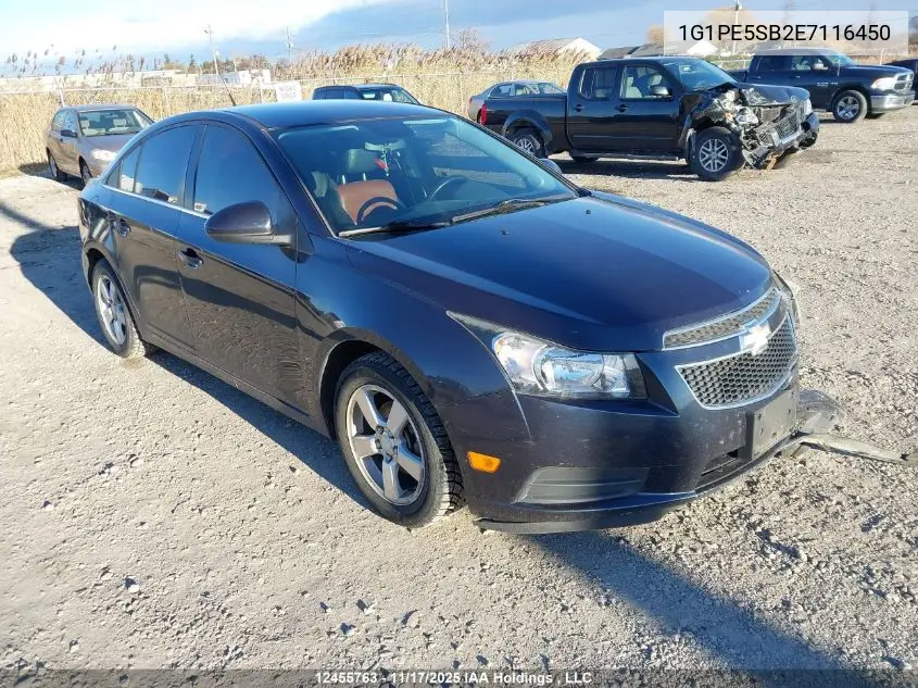 1G1PE5SB2E7116450 2014 Chevrolet Cruze Lt
