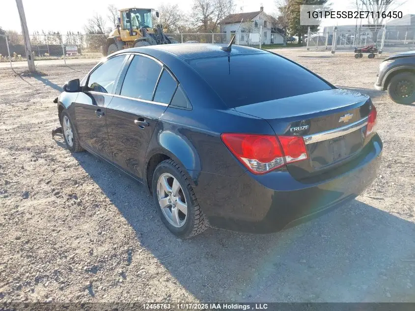 1G1PE5SB2E7116450 2014 Chevrolet Cruze Lt