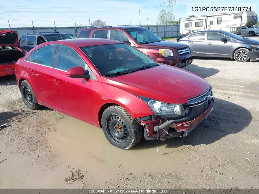 1G1PC5SB7E7348774 2014 Chevrolet Cruze 1Lt