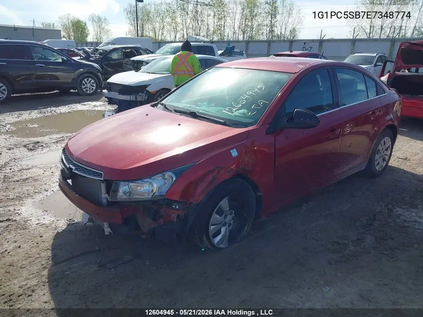 1G1PC5SB7E7348774 2014 Chevrolet Cruze 1Lt