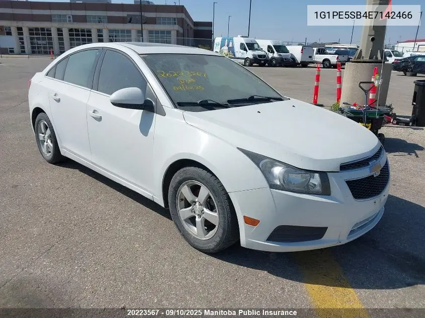 1G1PE5SB4E7142466 2014 Chevrolet Cruze Lt Turbo