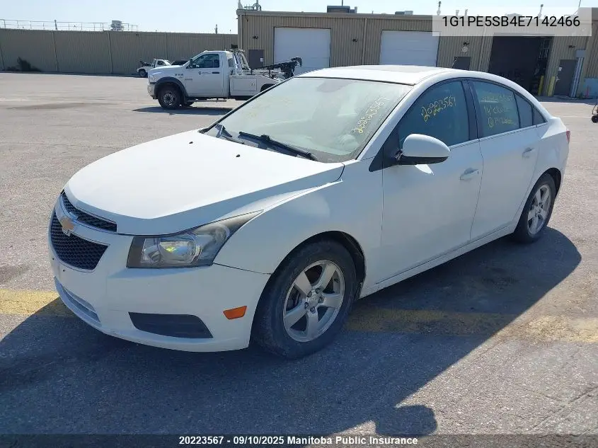1G1PE5SB4E7142466 2014 Chevrolet Cruze Lt Turbo