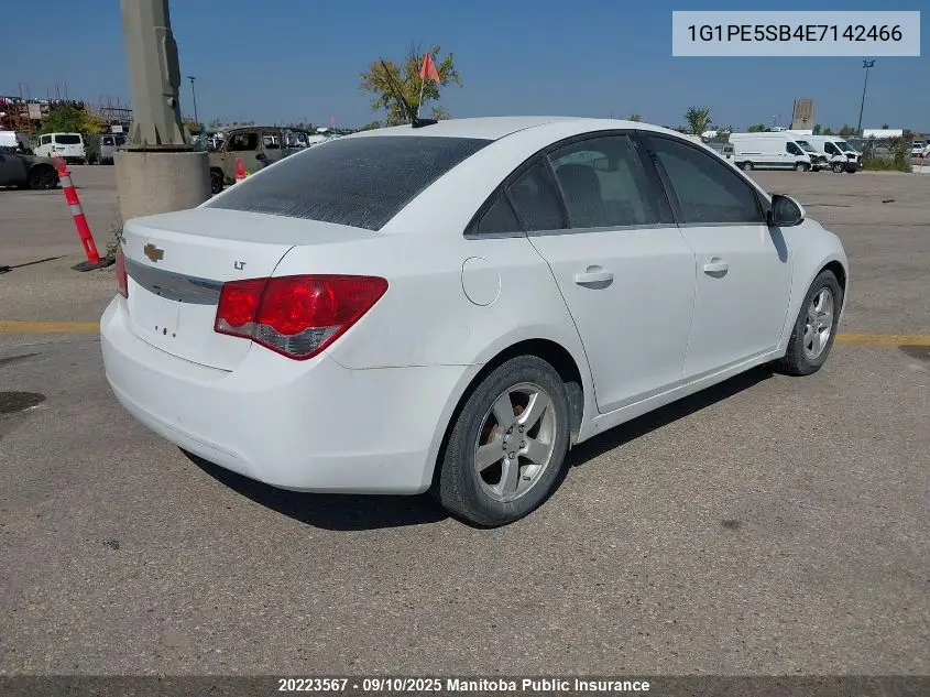 1G1PE5SB4E7142466 2014 Chevrolet Cruze Lt Turbo