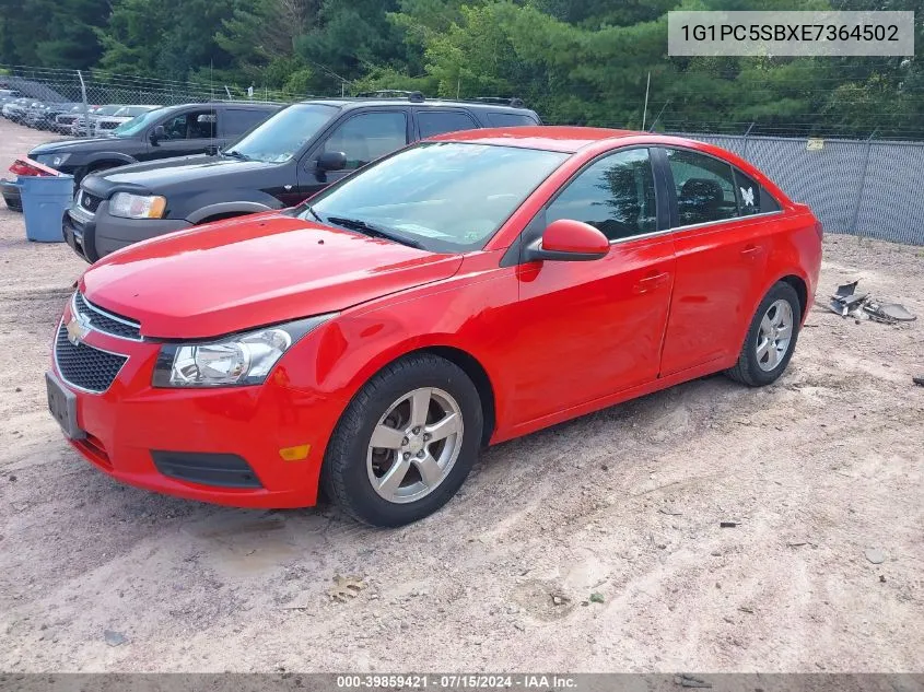 2014 Chevrolet Cruze 1Lt Auto VIN: 1G1PC5SBXE7364502 Lot: 39859421