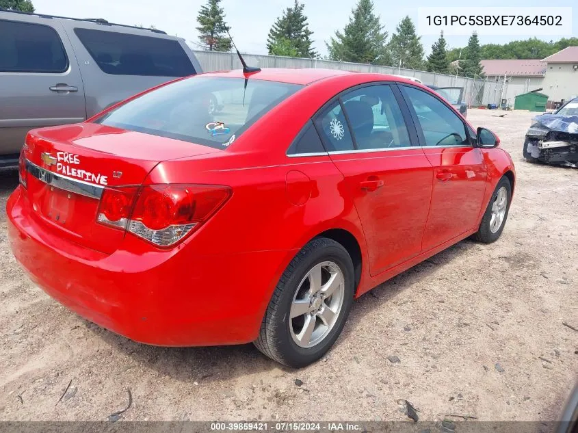 2014 Chevrolet Cruze 1Lt Auto VIN: 1G1PC5SBXE7364502 Lot: 39859421