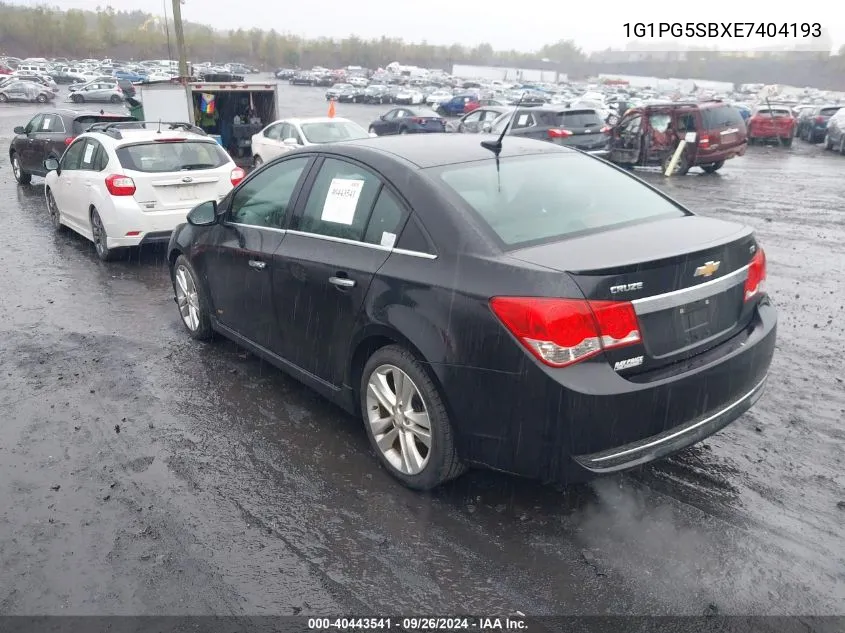 2014 Chevrolet Cruze Ltz VIN: 1G1PG5SBXE7404193 Lot: 40443541