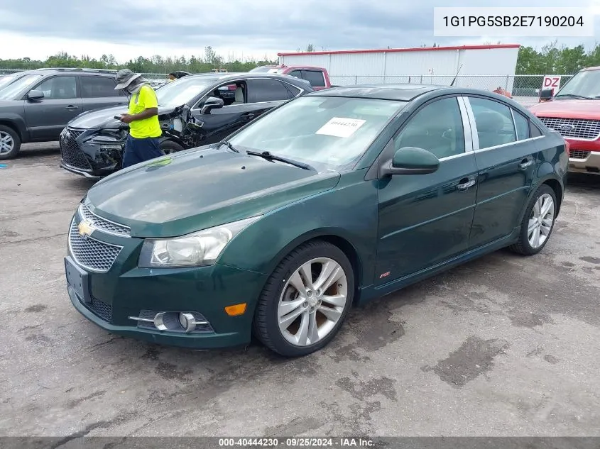 2014 Chevrolet Cruze Ltz VIN: 1G1PG5SB2E7190204 Lot: 40444230