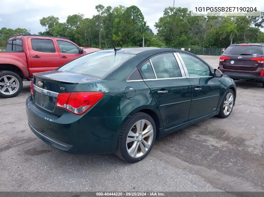 2014 Chevrolet Cruze Ltz VIN: 1G1PG5SB2E7190204 Lot: 40444230