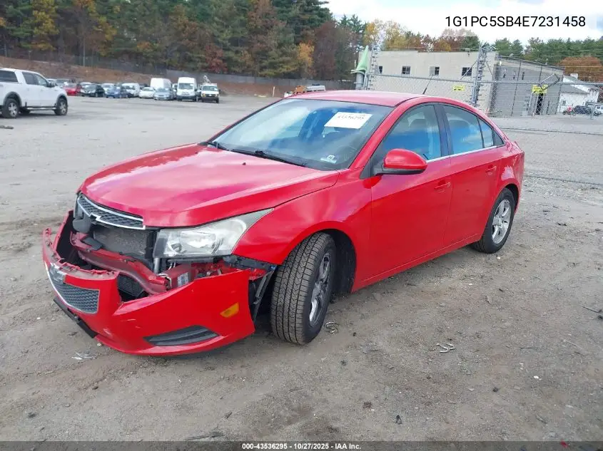 1G1PC5SB4E7231458 2014 Chevrolet Cruze 1Lt Auto