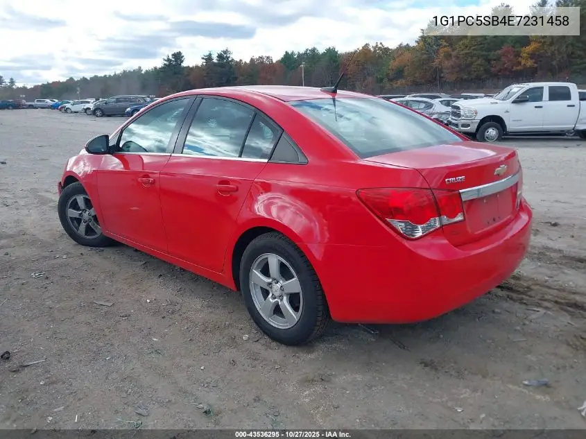 1G1PC5SB4E7231458 2014 Chevrolet Cruze 1Lt Auto