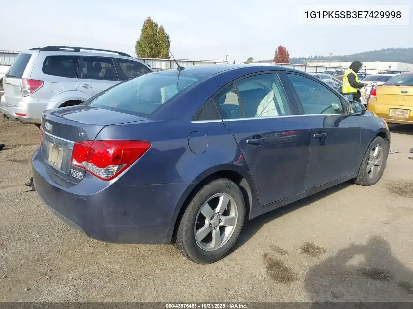 1G1PK5SB3E7429998 2014 Chevrolet Cruze Lt