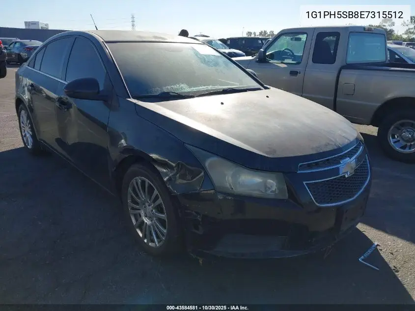 1G1PH5SB8E7315512 2014 Chevrolet Cruze Eco Auto