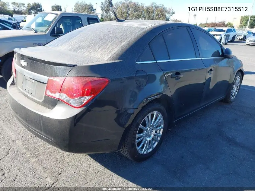 1G1PH5SB8E7315512 2014 Chevrolet Cruze Eco Auto